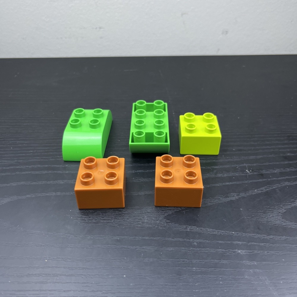 LEGO DUPLO Lot of 5 Assorted Building‎ Pieces Random Colors & Shapes